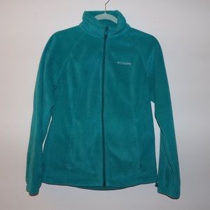 Women’s Full Zip Fleece Jacket in Emerald